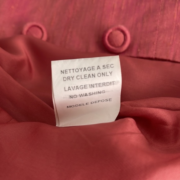 PAULE VASSEUR PARIS | 2 pc. Jacket Blazer Skirt Suit Set | 100% Silk - Picture 8 of 12